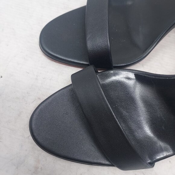 Christian Louboutin O Marylin Leather Black Strappy Heel Sandal - Picture 11 of 12